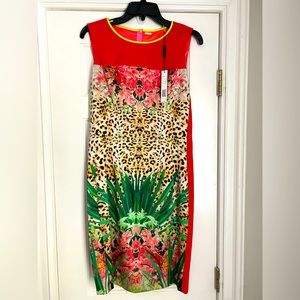 NWT Elie Tahari tropical leopard dress (6)